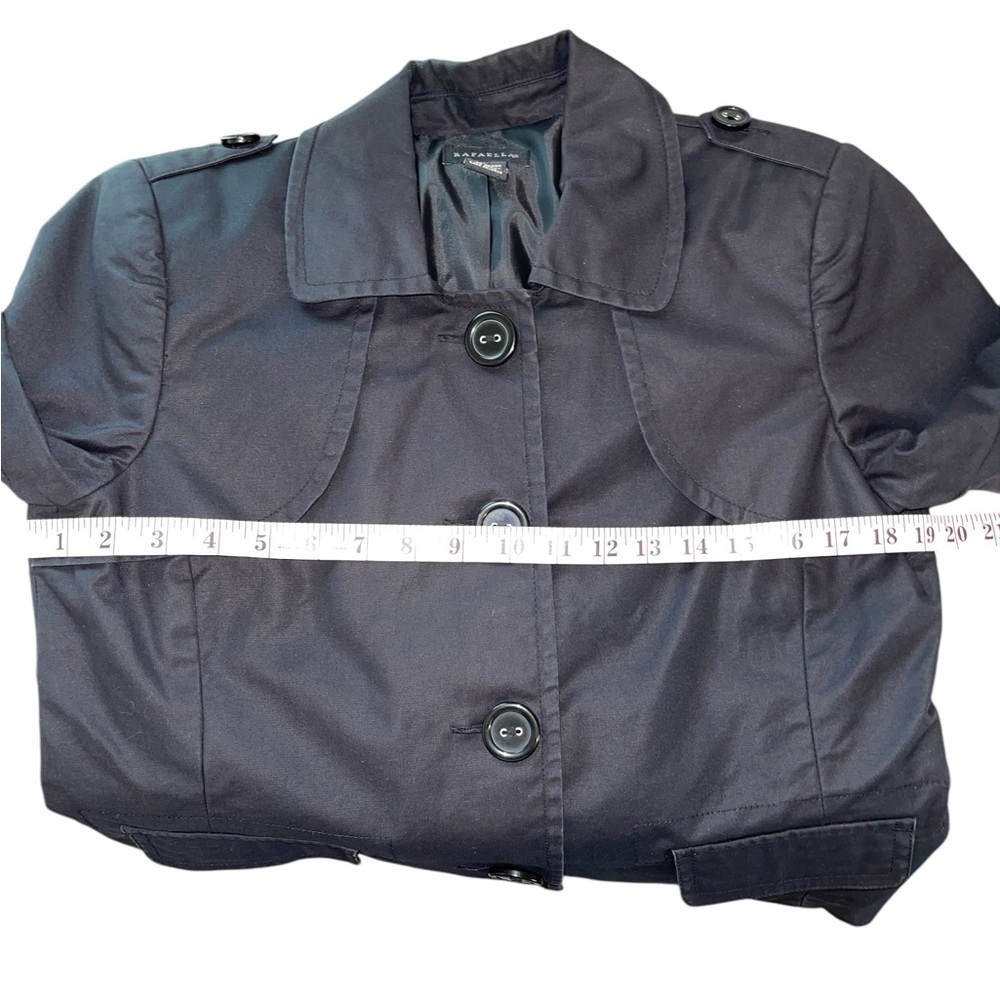 Rafaella Soft Black Cotton Jacket size Large - Picture 14 of 16